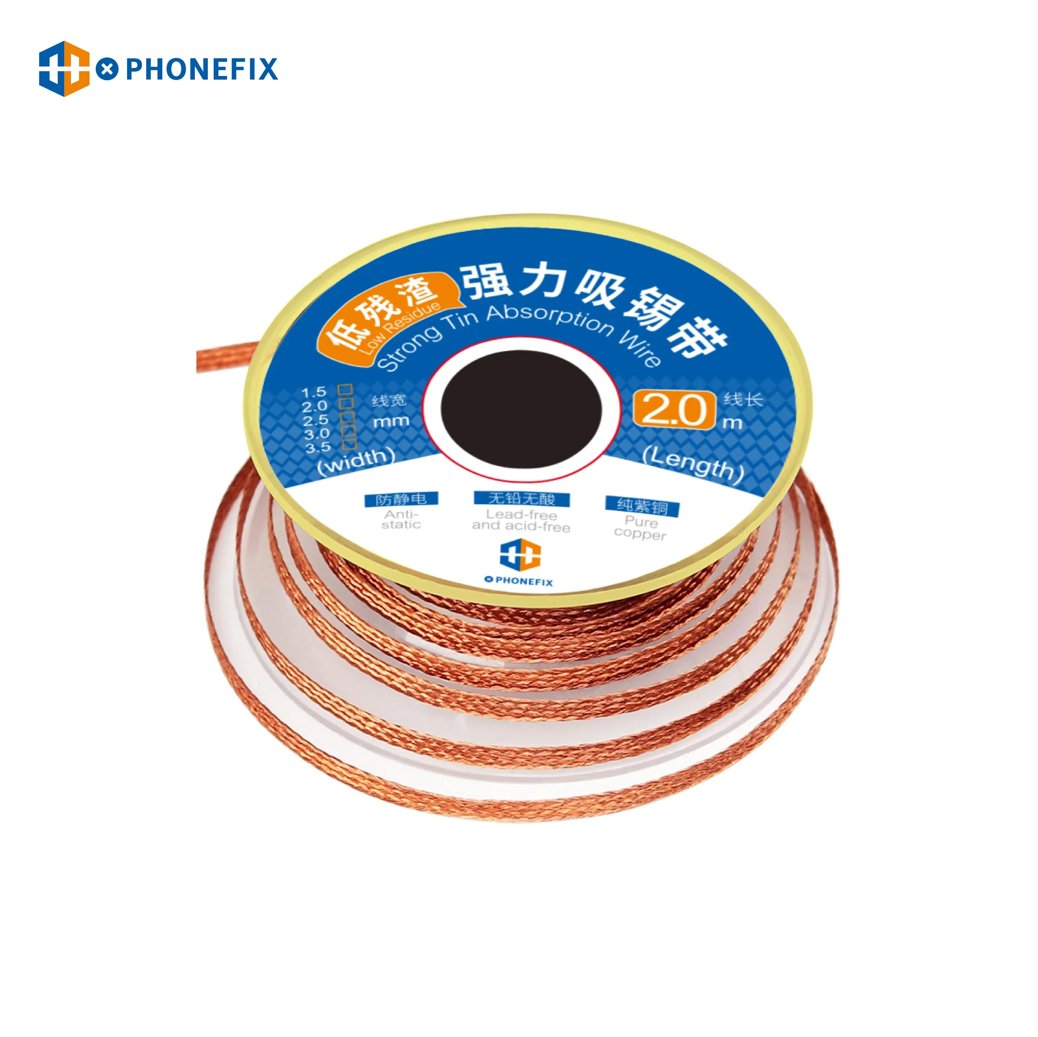 99.9% Pure Copper Desoldering Wick BGA Solder Wire for Phone Soldering - Image 8