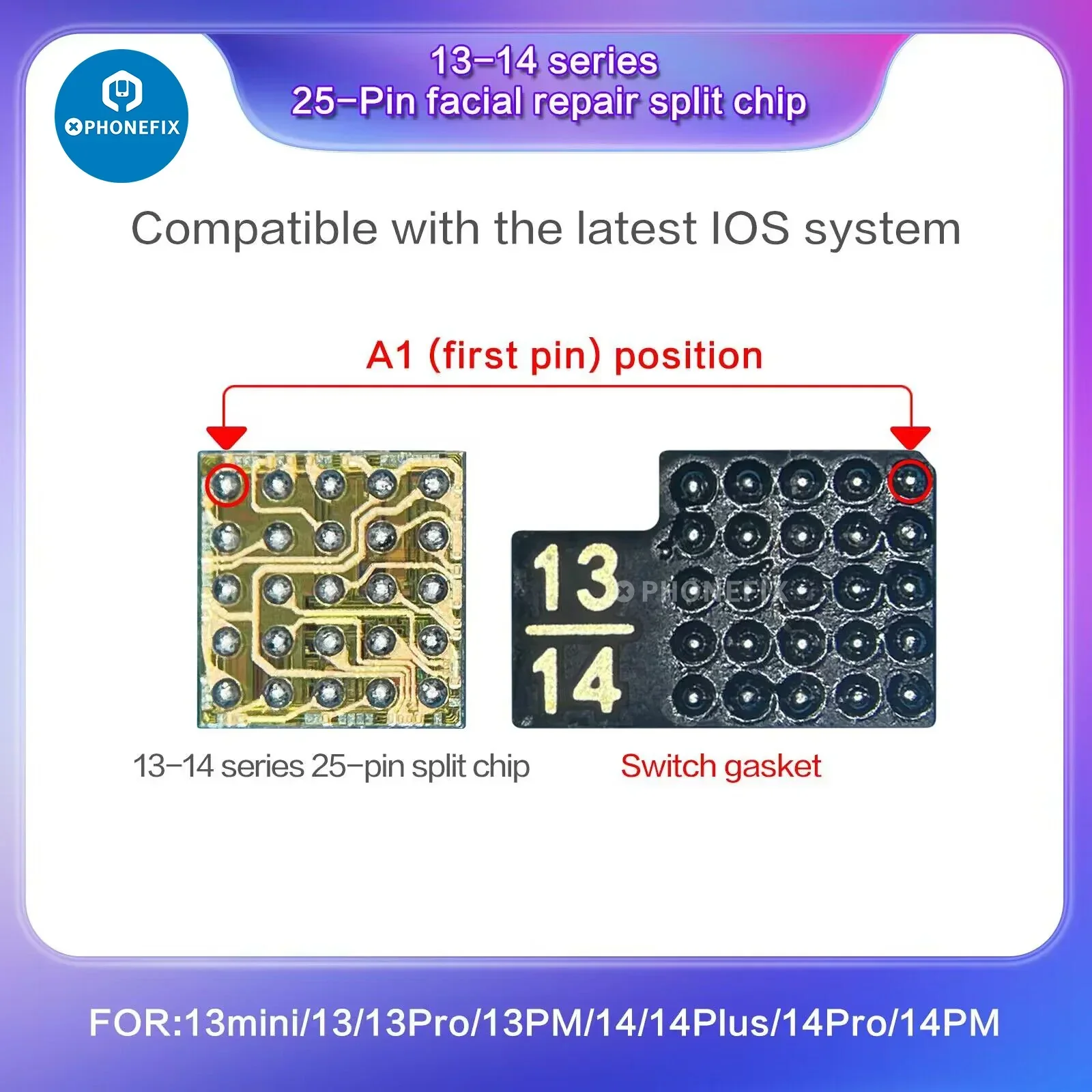 i2C FA02 FA05 Face ID Repair Integrated Chip For iPhone X-15 Pro Max - Image 5